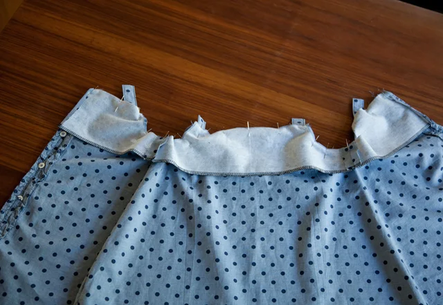 Beleg am Kleid