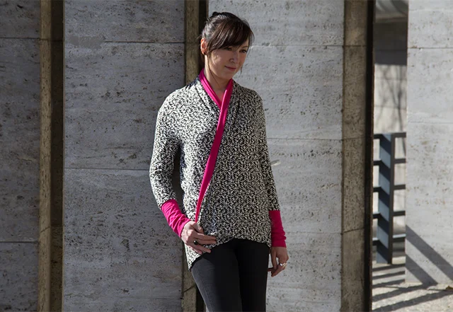 Schnittmuster Cardigan mit Schalkragen Schnittmuster Cardigan mit Schalkragen