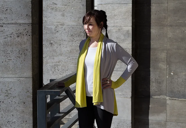 Schnittmuster Cardigan DIY zweilagig nähen Schnittmuster Cardigan DIY zweilagig nähen