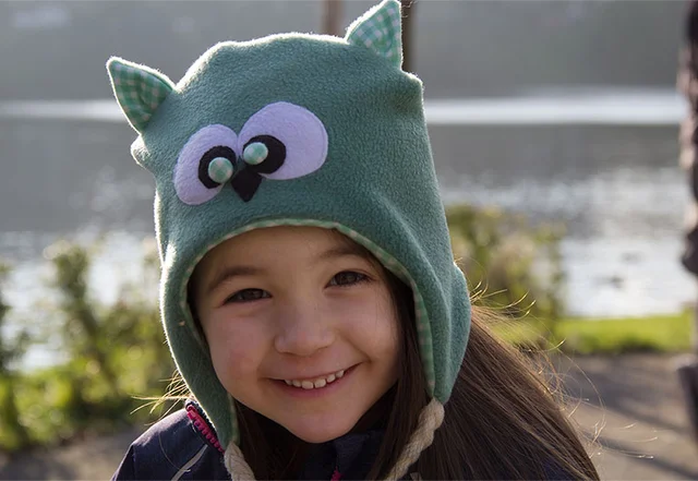 Gratis Schnittmuster Eulenmütze aus Fleece nähen Gratis Schnittmuster Eulenmütze aus Fleece nähen