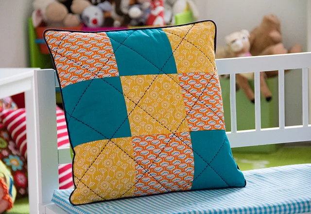 Jinnyjou Stoffe Schnittmuster Patchwork-Kissen Jinnyjou Stoffe Schnittmuster Patchwork-Kissen