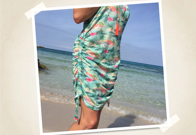 Kleid mit Raffung und Tunnelzug nähen Tutorial