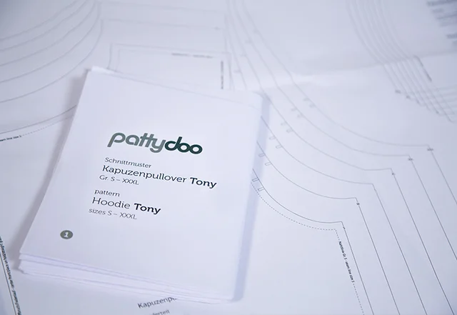pattydoo Schnittmusterbogen auf Papier pattydoo Schnittmusterbogen auf Papier