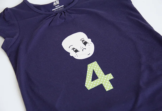 Kindershirt mit Pippi Langstrumpf Gesicht Kindershirt mit Pippi Langstrumpf Gesicht