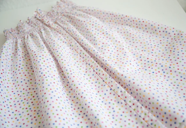 Smok-Kleid Naht auseinander bügeln Smok-Kleid Naht auseinander bügeln