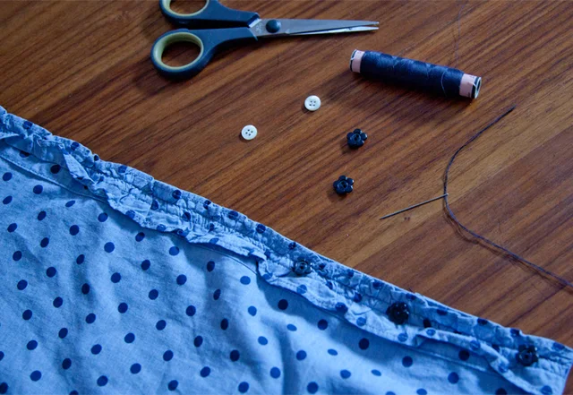 Kinderkleid Upcycling Projekt