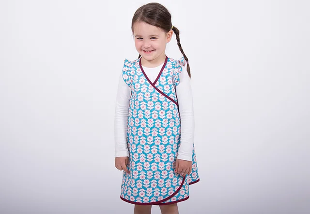 Schnittmuster Wende-Wickelkleid für Kinder Schnittmuster Wende-Wickelkleid für Kinder