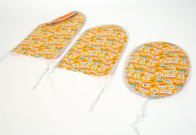 Ofenhandschuhe selber nähen Lagen zusammennähen