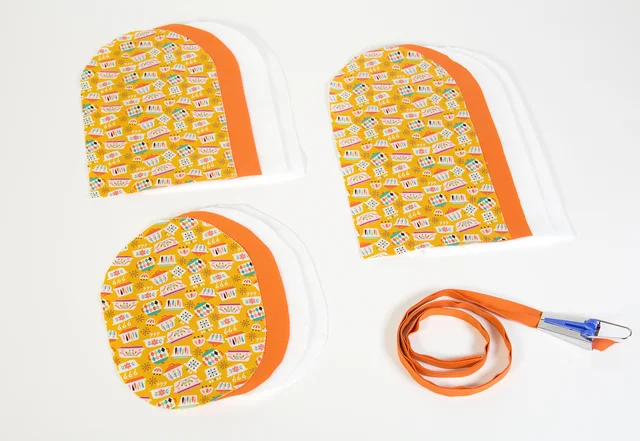 Ofenhandschuhe Nähanleitung Schnittteile