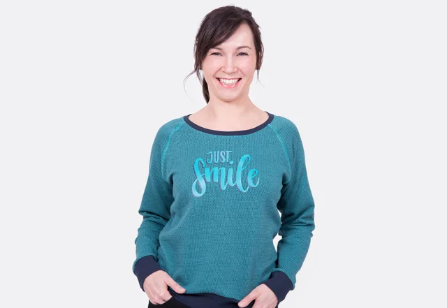 Schnittmuster Raglanshirt Strickjacquard Schnittmuster Raglanshirt Strickjacquard