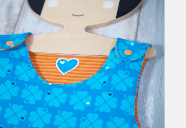 Schnittmuster Baby Schlafsack Applikation Druckknopf Anleitung
