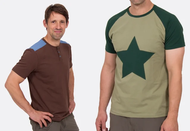 Schnittmuster Männer-Shirt mit Raglanärmeln oder eingesetzten Ärmeln Schnittmuster Männer-Shirt mit Raglanärmeln oder eingesetzten Ärmeln