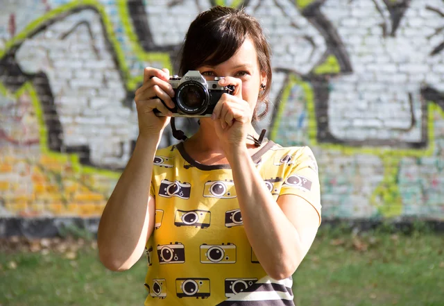 Schnittmuster Shirt Live mit Fotostoff von Nosh Design Schnittmuster Shirt Live mit Fotostoff von Nosh Design