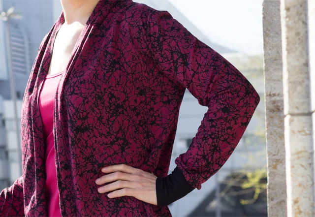 sewing pattern jersey cardigan