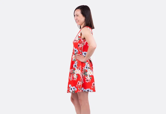 DIY Anleitung Kleid Damen festlich feminin Rocksaum