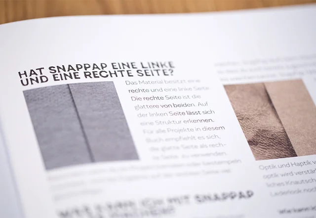 SnapPap Buch rechte linke Seite SnapPap Buch rechte linke Seite