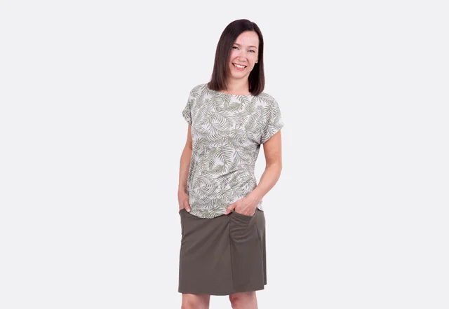 Anleitung Jerseyrock Shirt Taschen Outfit DIY Anleitung Jerseyrock Shirt Taschen Outfit DIY