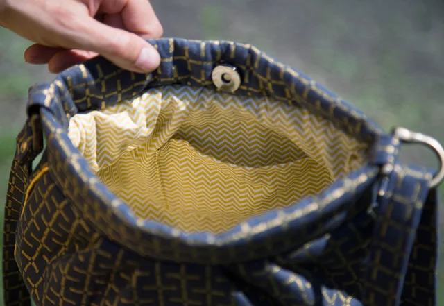 Schnittmuster Mini-Hobobag selber nähen Innentasche Schnittmuster Mini-Hobobag selber nähen Innentasche