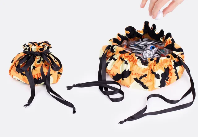 Schnittmuster kostenlos Pompadour-Tasche Halloween Nähidee