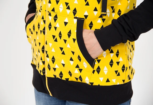 Kapuzenjacke Kängurutaschen selber nähen Kapuzenjacke Kängurutaschen selber nähen