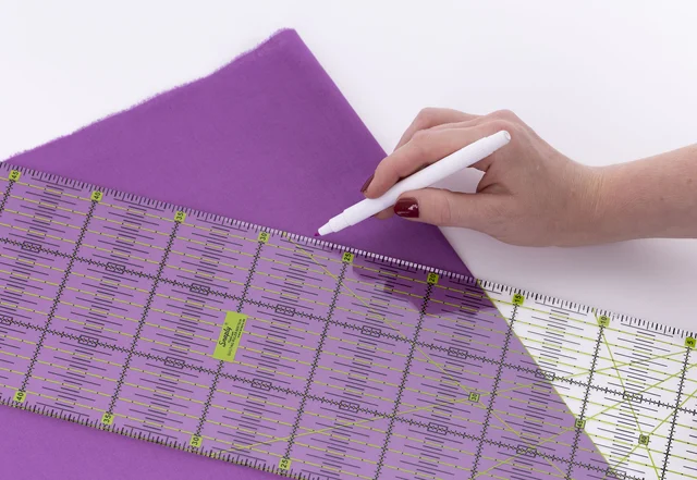 Winkel mit Patchwork Lineal einzeichnen
