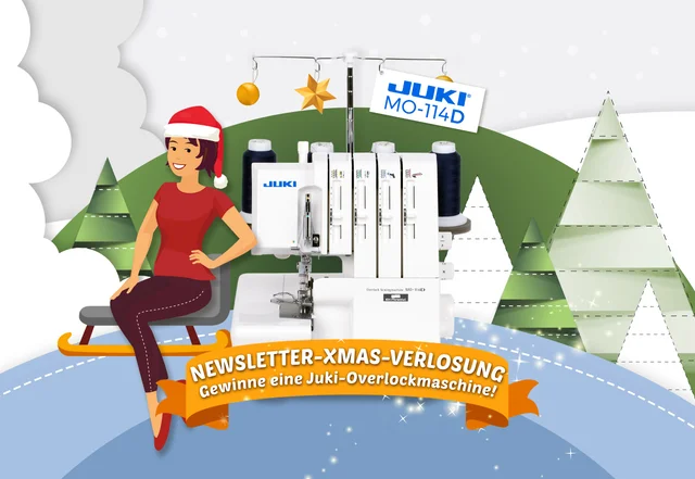 Weihnachts-Verlosung: Gewinne eine Overlockmaschine von JUKI