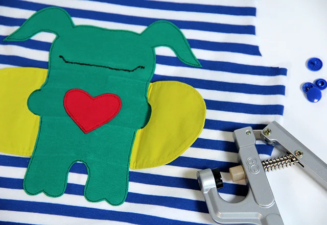 monster tshirt diy applique kids sewing tutorial