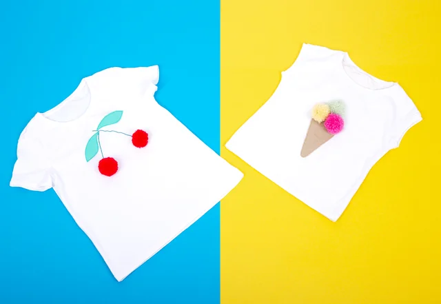 einfache und schnelle Nähideen Pompom-Shirts einfache und schnelle Nähideen Pompom-Shirts