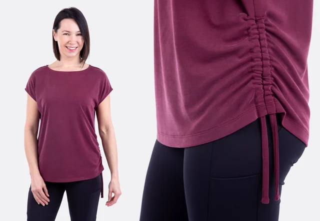 Schnittmuster Sportset Shirt Raffung Tunnelzug Nähanleitung Schnittmuster Sportset Shirt Raffung Tunnelzug Nähanleitung