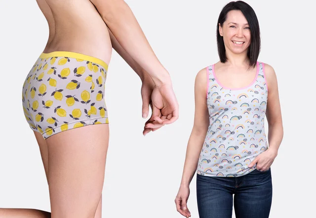 Schnittmuster Unterhemd Slip aus Jersey selbernähen Schnittmuster Unterhemd Slip aus Jersey selbernähen