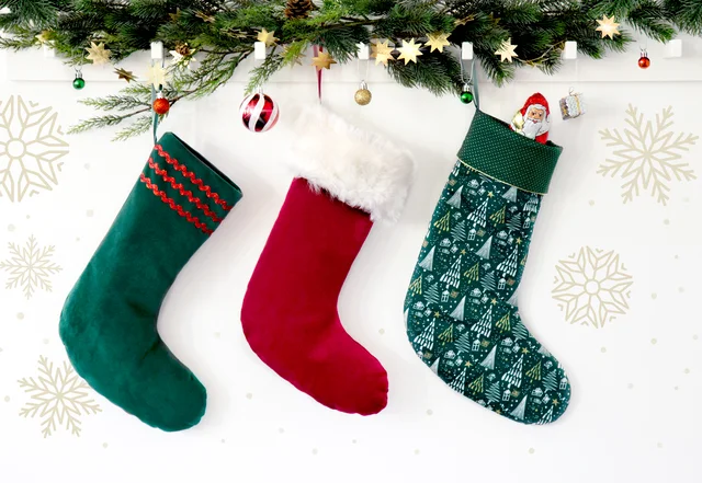 Nikolausstiefel gratis Vorlage Weihnachtsnähidee