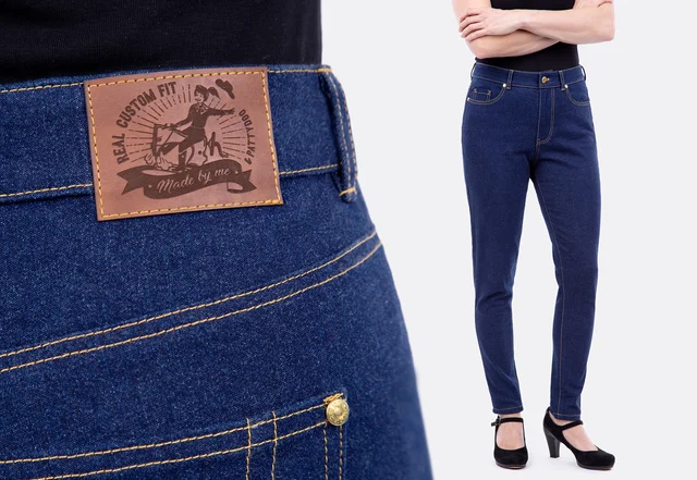 Schnittmuster Damen-Jeans mit Label selber nähen Schnittmuster Damen-Jeans mit Label selber nähen