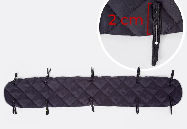 Gummibänder auf Steppstoff nähen Gummibänder auf Steppstoff nähen