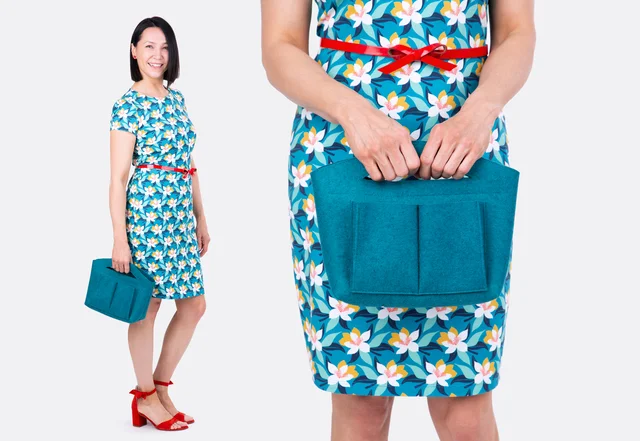 DIY Outfit Sommerkleid mit Filztasche selber nähen