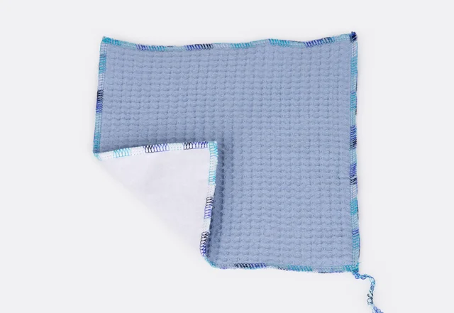 Waffeltuch Flanell Overlocknaht Verlaufsgarn Anleitung Waffeltuch Flanell Overlocknaht Verlaufsgarn Anleitung