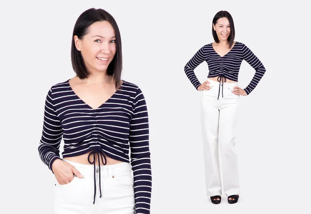 Nähanleitung Crop Top aus Shirt selbermachen Nähanleitung Crop Top aus Shirt selbermachen