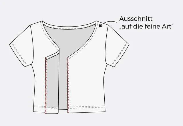 Nähanleitung Crop Top Ausschnitt auf die feine Art Nähanleitung Crop Top Ausschnitt auf die feine Art