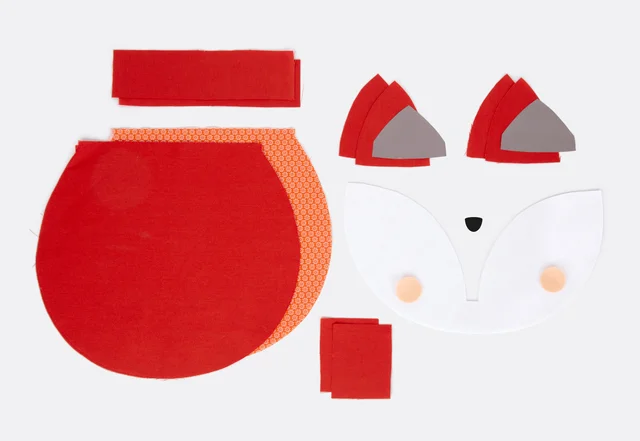 Anleitung Fuchs-Rucksack Schnittteile aus Filz Canvas Anleitung Fuchs-Rucksack Schnittteile aus Filz Canvas