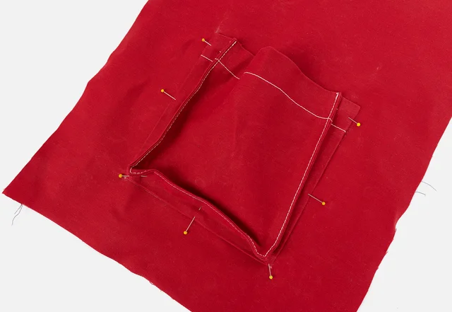 Blasebalgtasche feststecken Anleitung Blasebalgtasche feststecken Anleitung