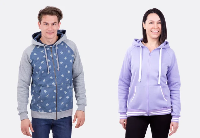 Schnittmuster Kapuzenjacke für Damen und Herren selber nähen Schnittmuster Kapuzenjacke für Damen und Herren selber nähen