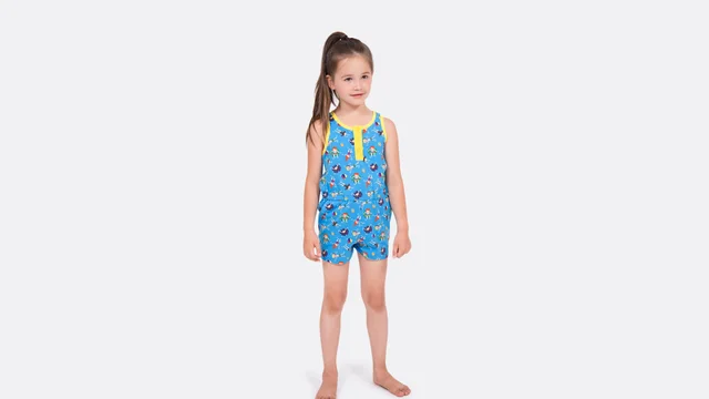 Schnittmuster Kinder Jumpsuit Träger Knopfleiste Nähanleitung