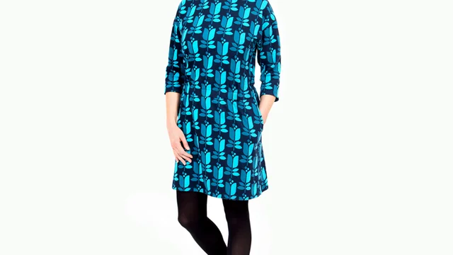 sewing pattern sweat dress jaquard jersey