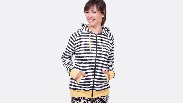 Kapuzenjacke aus Sweat Schnittmuster Anleitung Kapuzenjacke aus Sweat Schnittmuster Anleitung