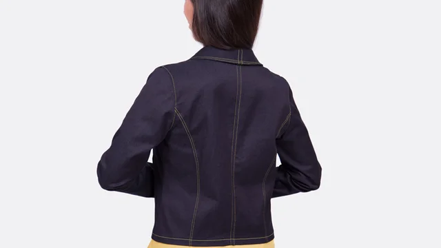 Schnittmuster Blazer Rückenteil Wiener Nähte