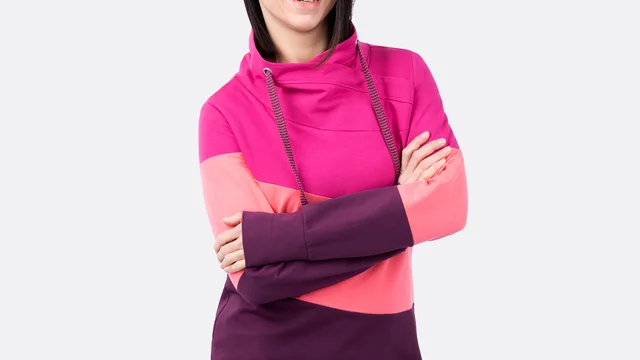 Schnittmuster Damenpullover mit Wickelkragen lässiger Look Schnittmuster Damenpullover mit Wickelkragen lässiger Look