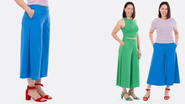 Videoanleitung Culotte Hose selber nähen lernen