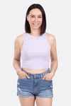 Schnittmuster Crop Top bauchfrei aus Rippjersey nähen