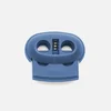 Kordelstopper Kunststoff 2-Loch, Jeansblau D240