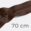 Reißverschluss teilbar 70cm Schokoladenbraun D161