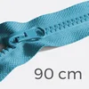 Reißverschluss teilbar 90cm Aquablau D905